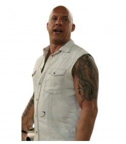 Xxx Return of Xander Cage Vin Diesel (Xander Cage) Leather White Vest